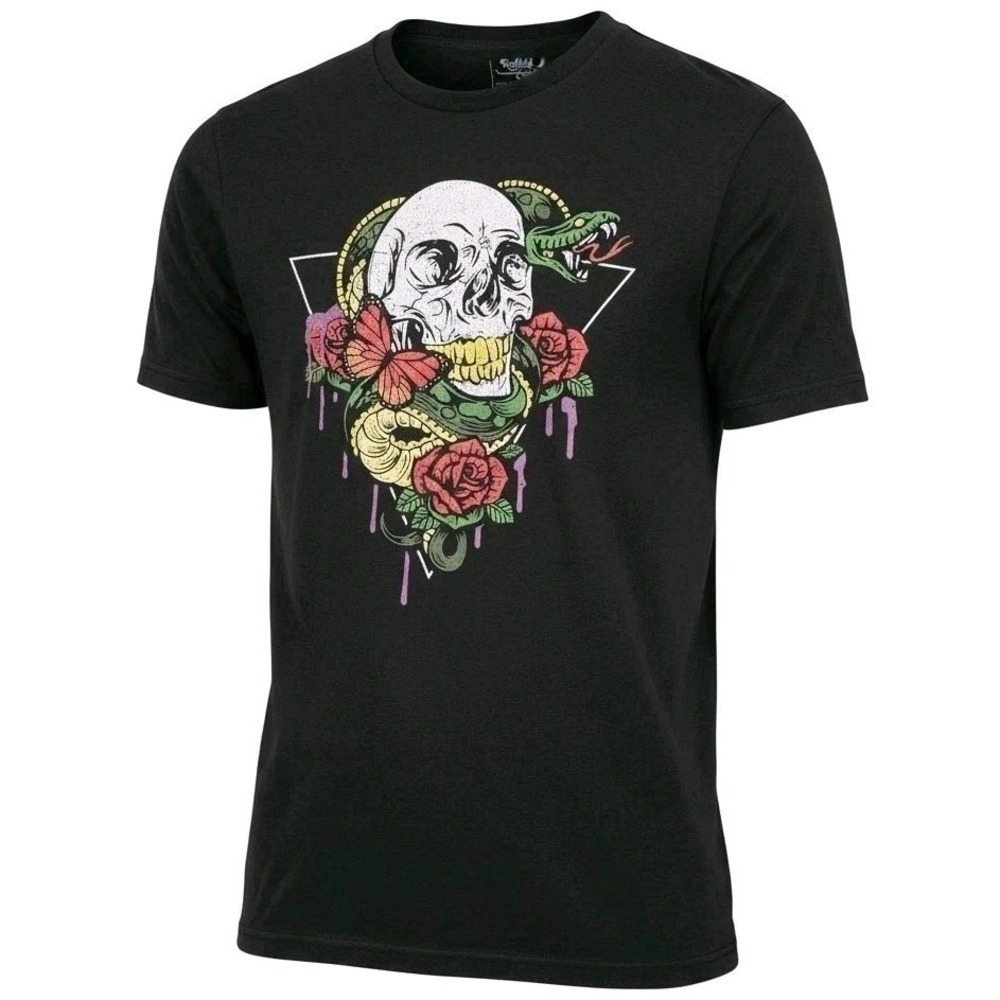 Rolling Loud Miami 2017 Skull Snake Graphic T Shirt Black USA Men's L